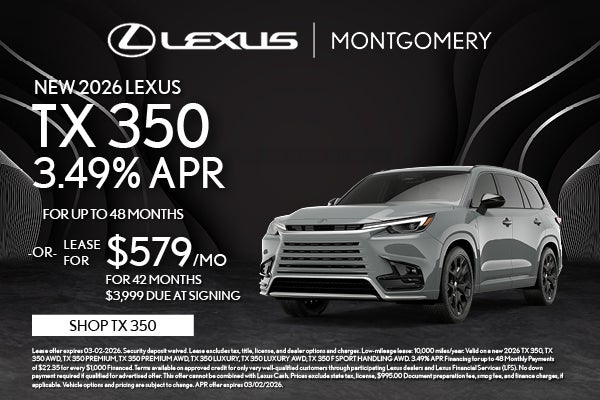 NEW 2026 LEXUS TX 350